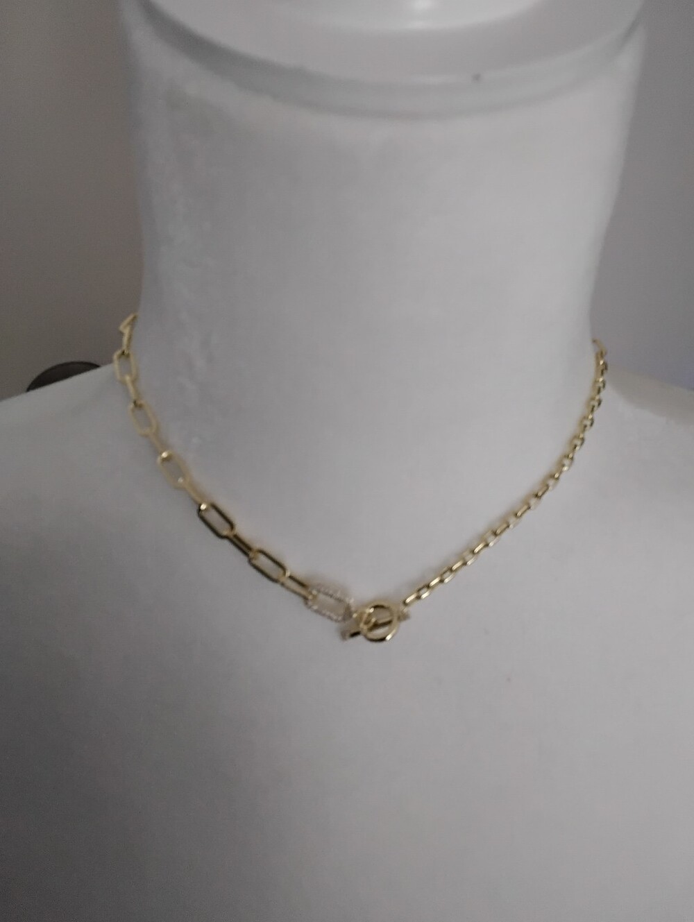 Adina Eden Pave Toggle Multi Chain Necklace NWT